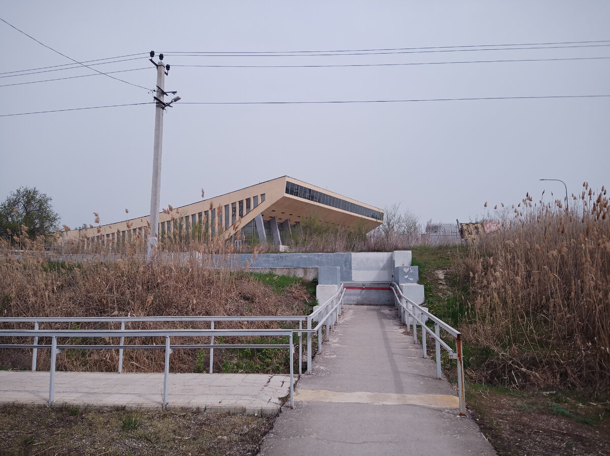 На заднем плане видно здание дворца спорта