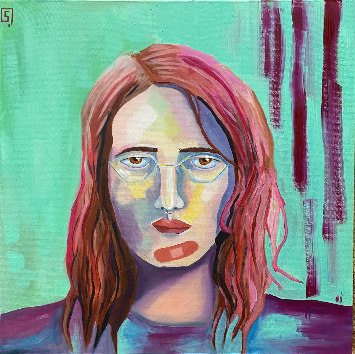 Масло, хлопковый холст , 50х50