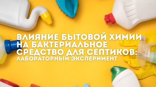 Влияние бытовой химии на бактериальное средство для септиков: лабораторный эксперимент