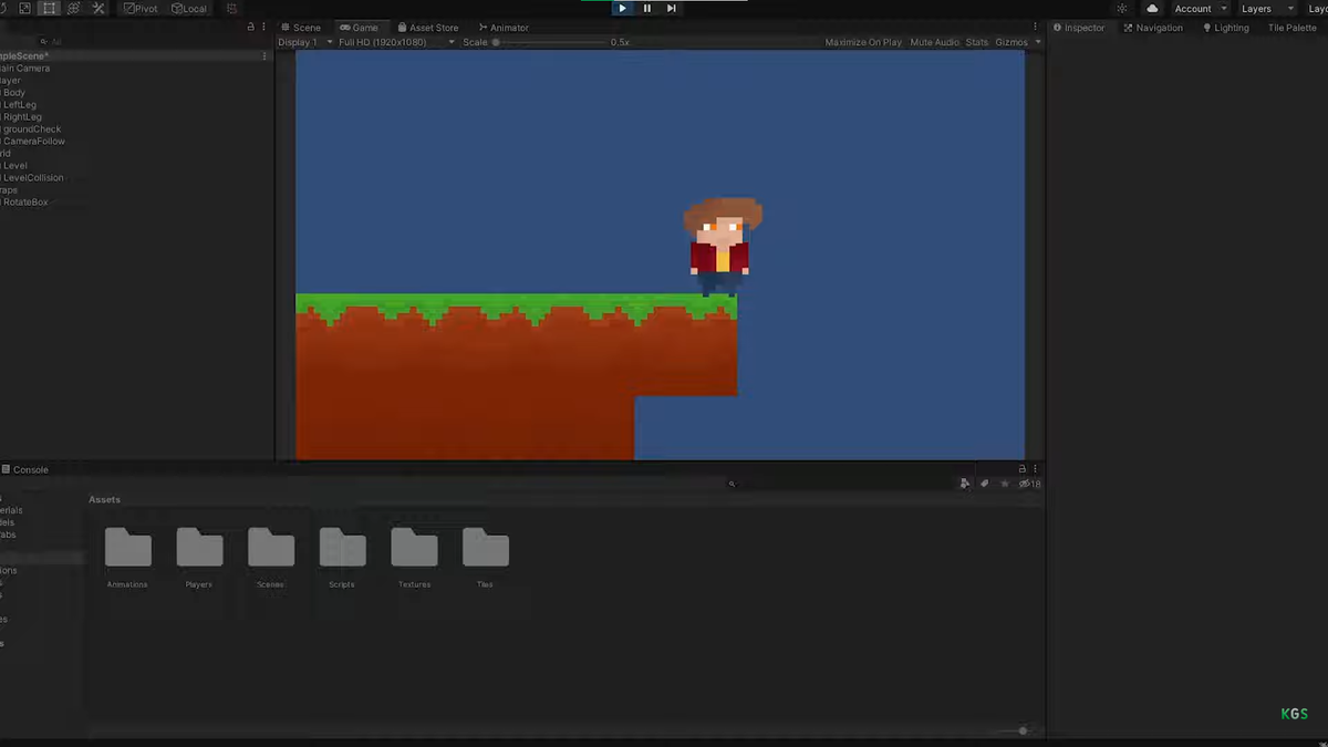 Одна из первых сырых версий моего платформера на Unity