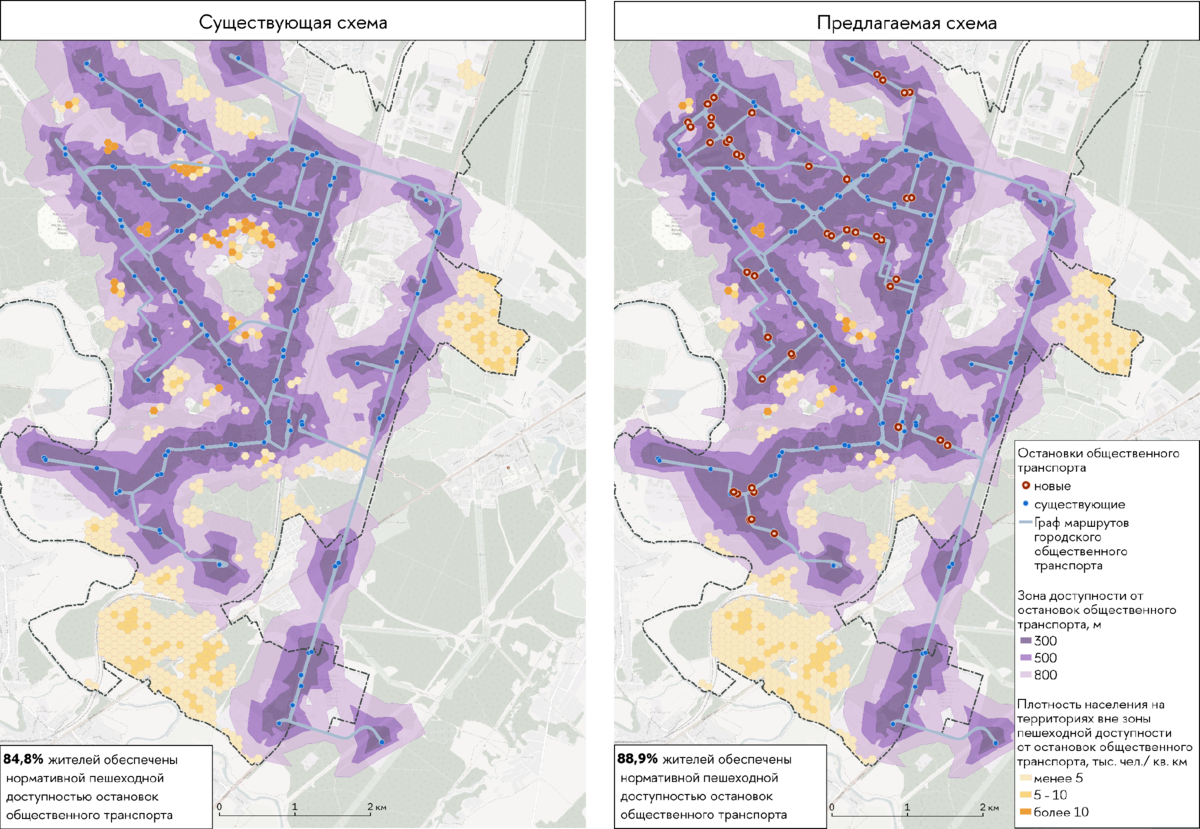 Новая схема движения общественного транспорта в Обнинске.