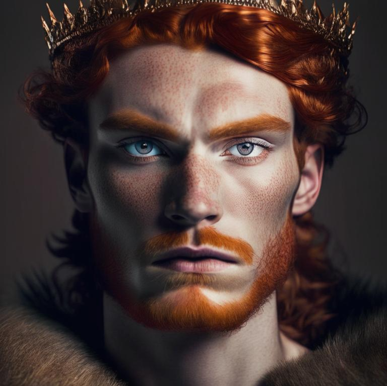 Король Англии Вильгельм II Руфус. Арт. Фэнтези. Авторская работа.