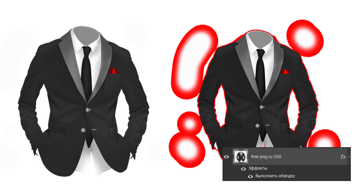 Добавили обводку и увидели все недостатки