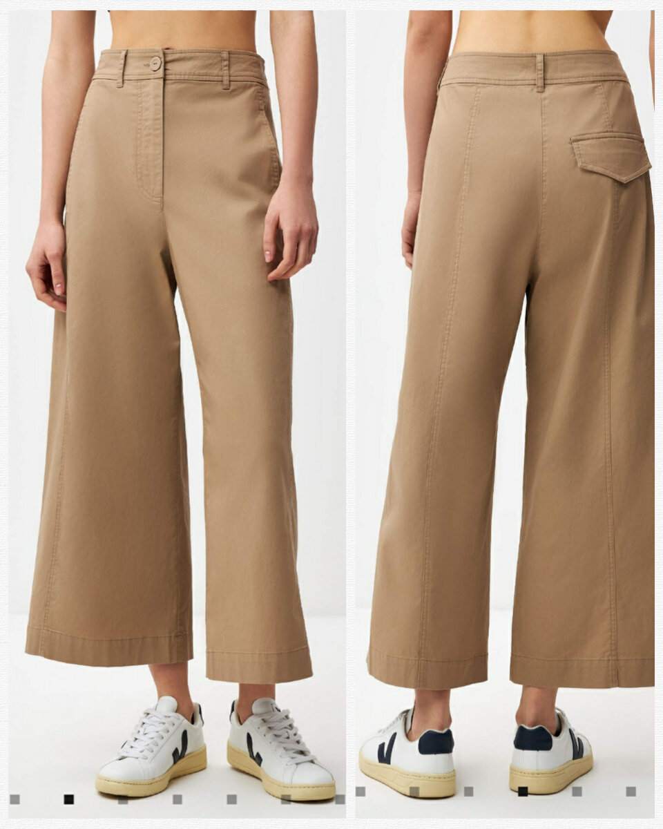 Укороченные широкие брюки SELA, артикул - забыла списать:), цена 3299 руб. Вы легко их найдете на сайте бренда.