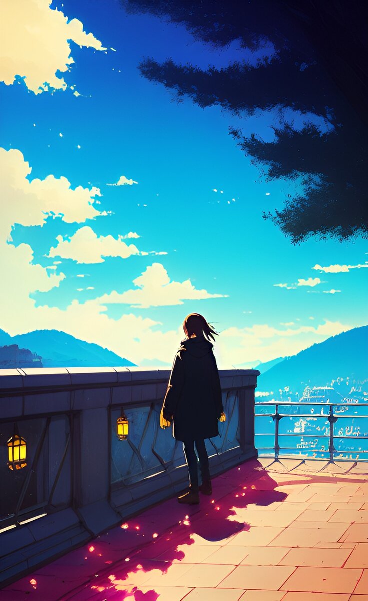 Творение ИИ по запросу "INFJ" (стиль аниме). 