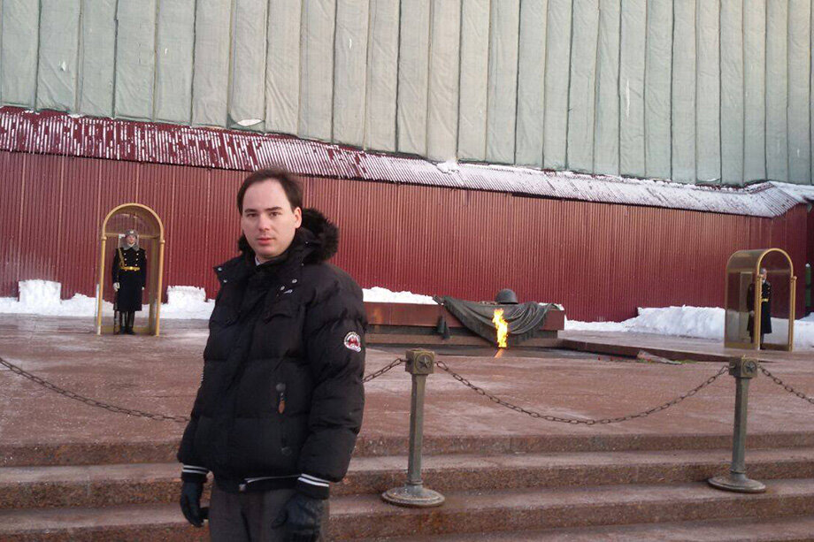 Февраль 2015 года. Дамьен Жегадо на Красной площади. Фото: страница Дамьена Жегадо в социальной сети