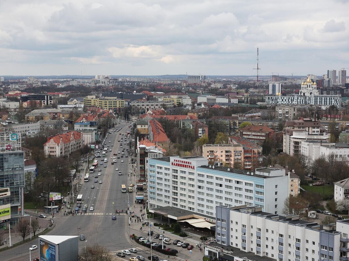    Вид на Ленинский проспект в Калининграде© РИА Новости / Виталий Невар