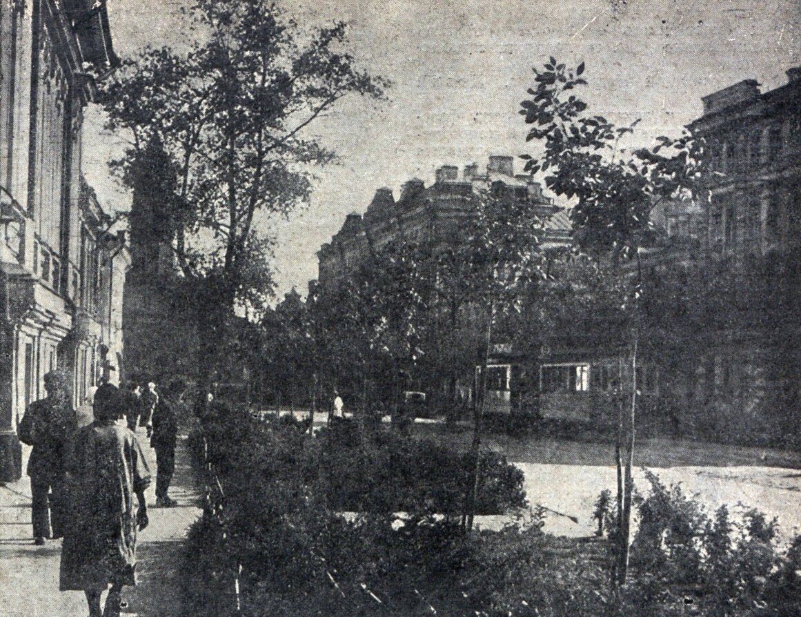 Москва, 1-я Мещанская улица (ныне пр.Мира) 1931, вид от дома 16 в сторону Садового, инфо с сайта pastvu.com