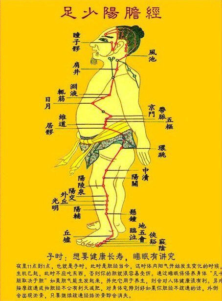 Канал желчного пузыря -  胆经 - Дань цзин