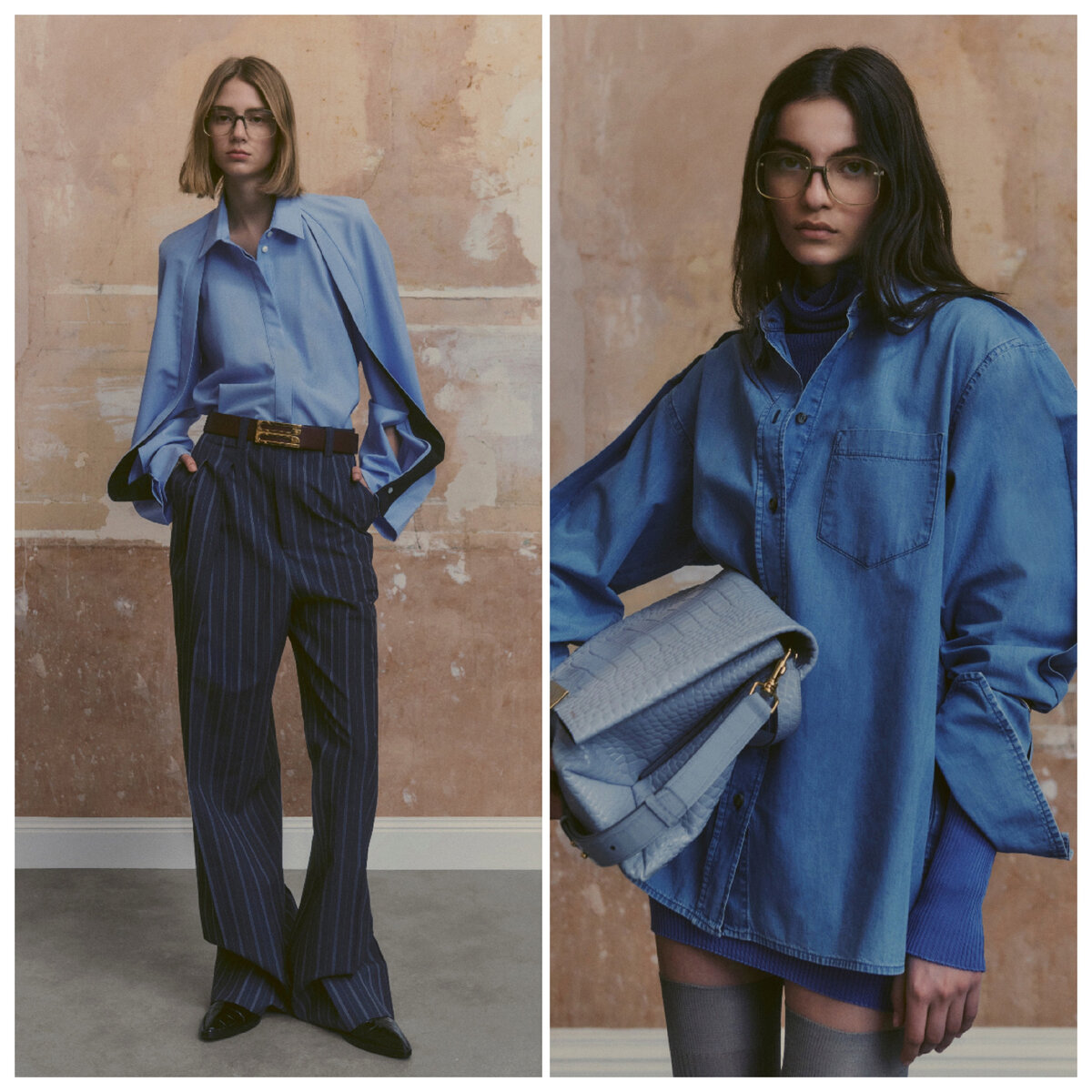 фото Vogue Ranway, коллекция Victoria Beckham Resort 2024, коллаж составлен автором