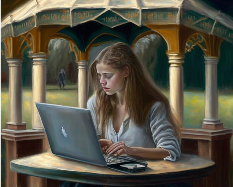 Нарисовано Нейросетью Кандинский