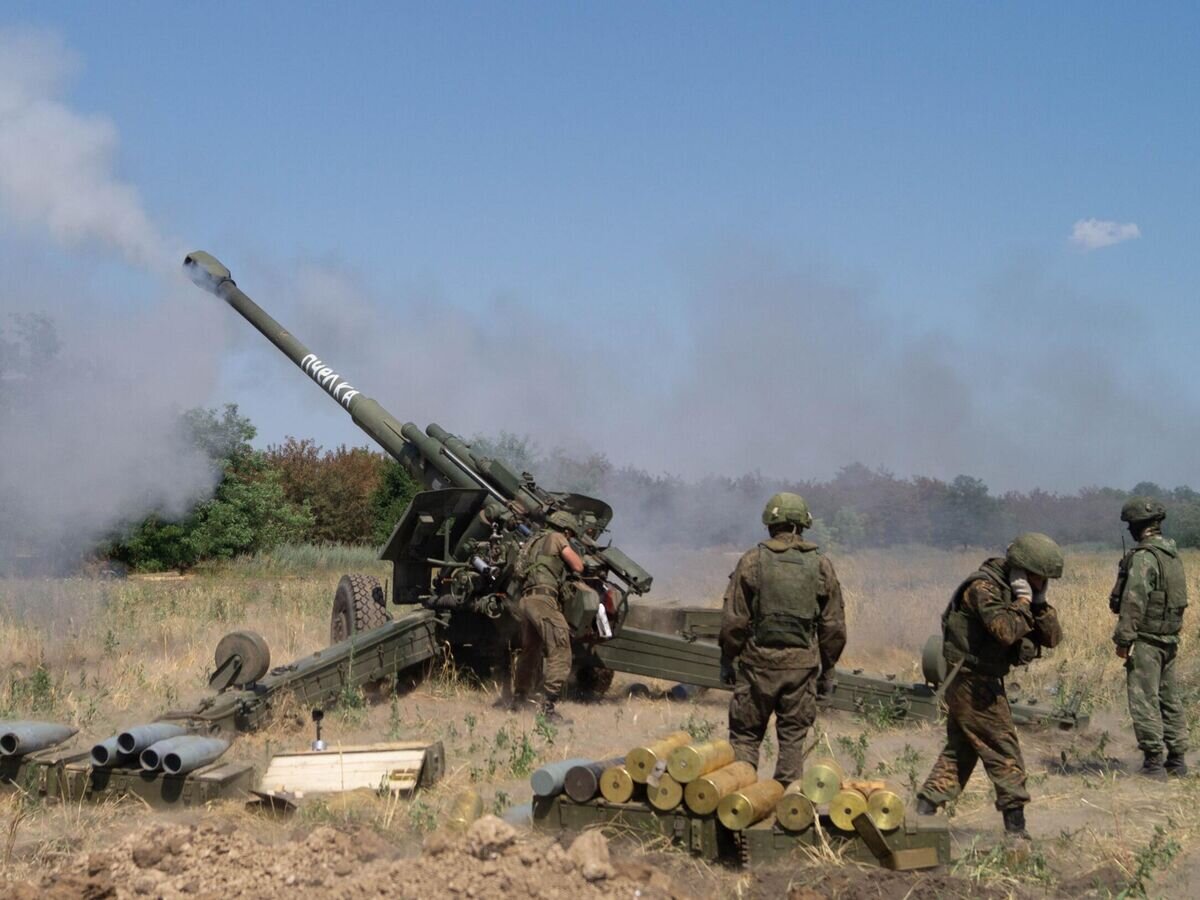    Боевая работа артиллерийских расчетов в ходе специальной военной операции© РИА Новости / Иван Родионов