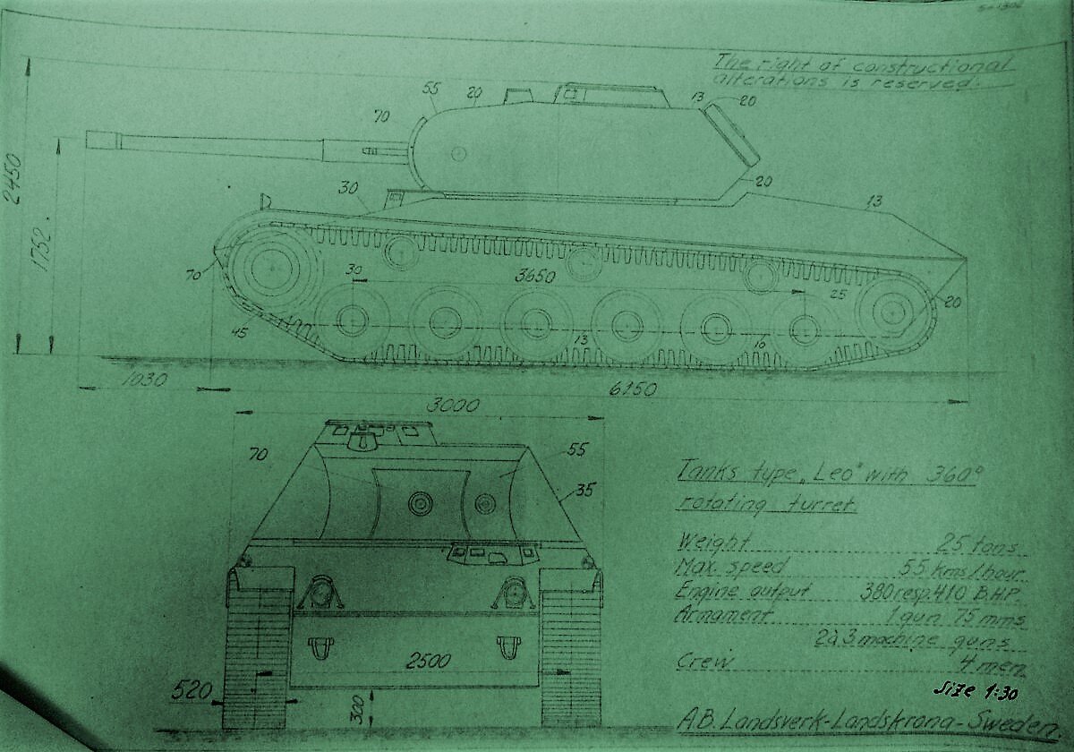 Танк Strv m/42 и другая бронетехника шведского производства.