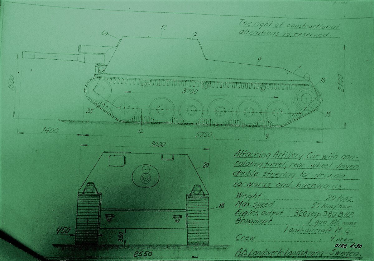 Танк Strv m/42 и другая бронетехника шведского производства.