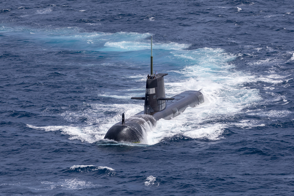     Австралийская подводная лодка HMAS Rankin / Gettyimages.ru / POIS Yuri Ramsey/Australian Defence Force