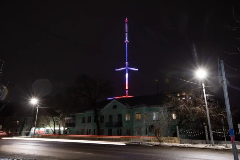    1 мая жители Оренбурга увидят праздничную подсветку на телемачте Белов Михаил Александрович