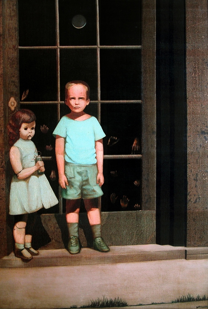 Картина "The Hands Resist Him". Автор Bill Stoneham