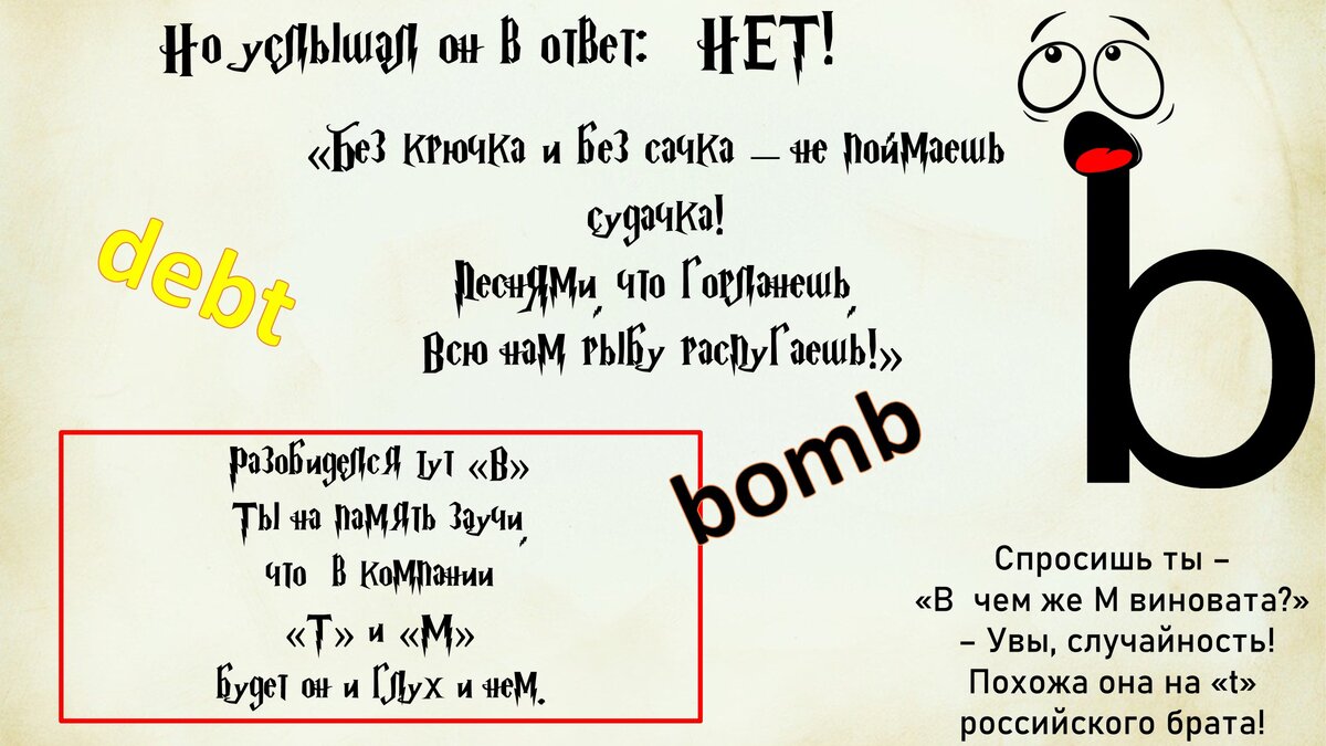 В тихом омуте – черти водятся» или что не так с буквой «T» | Сказочно  Простой Английский (СПА) | Дзен