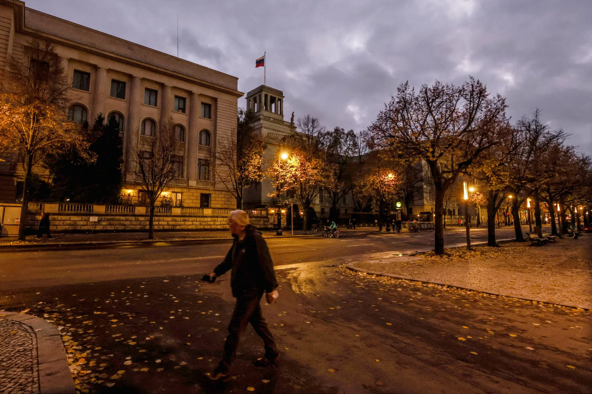 Посольство России в Берлине в 2021 году © Filip Singer/EPA-EFE, via Shutterstock