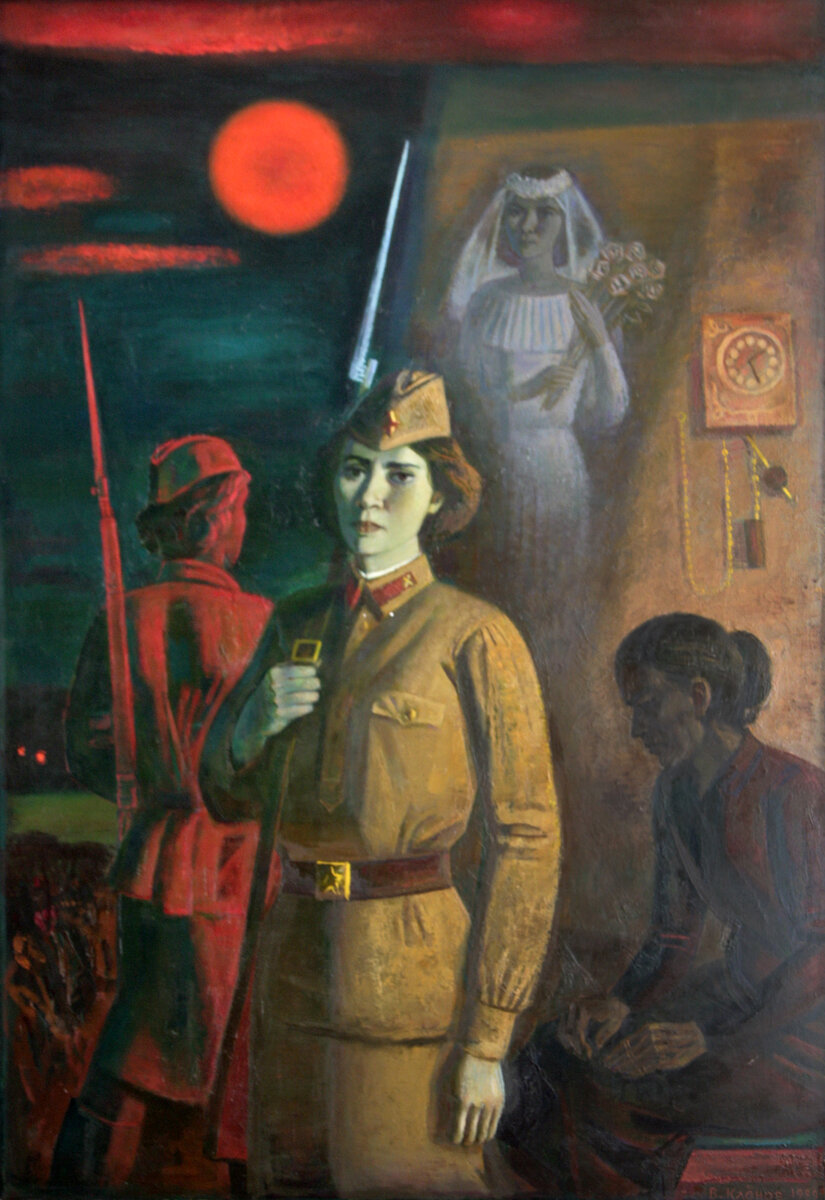 Кленов В.М., 1932. Явернусь, мама. 1989 Х., м 183х125. Из фондов РОМИИ