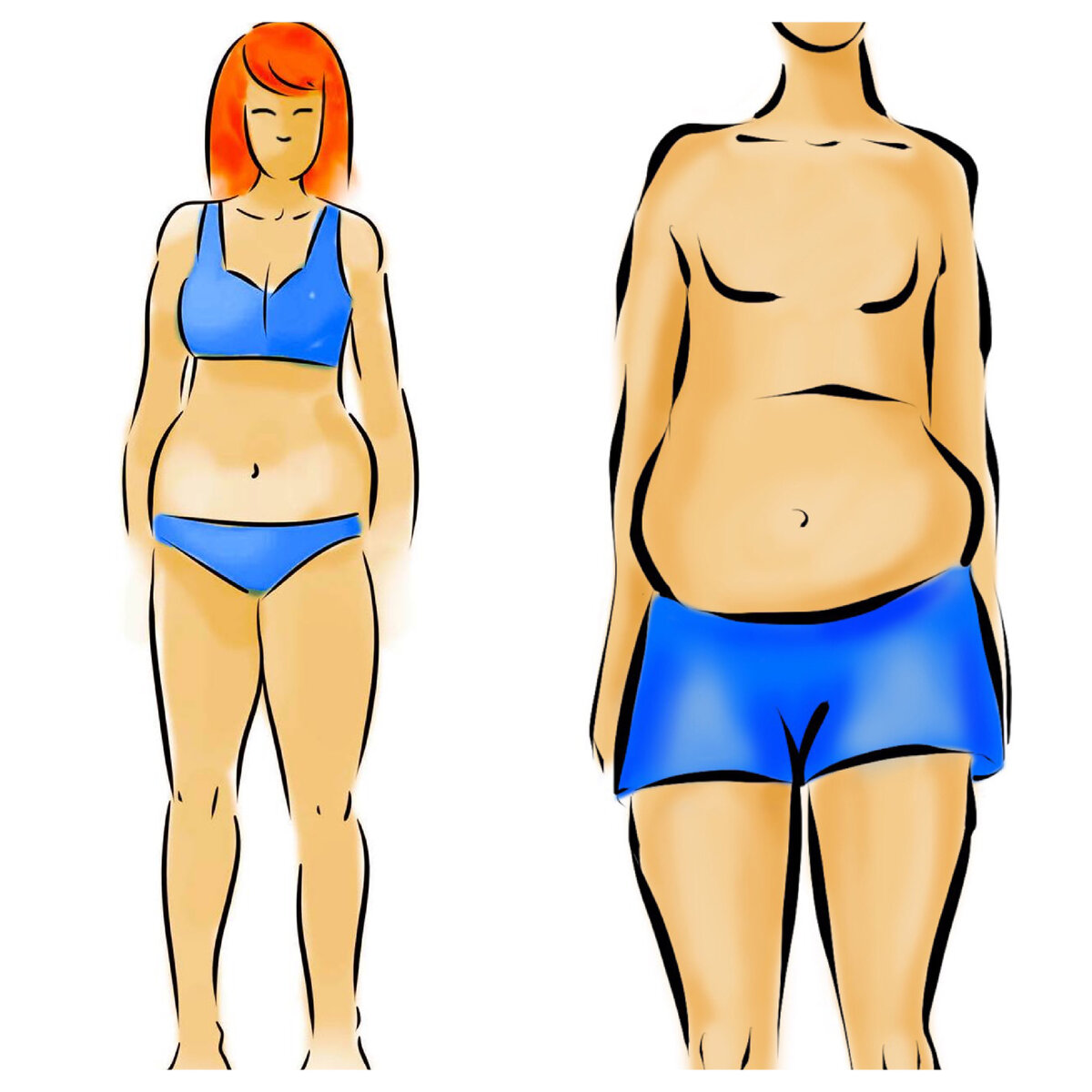 Гормон щитовидки может проникать в любую  клетку в организме и поэтому  вес набирается по всему телу, а не в одном месте. 