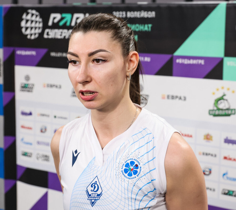 Ирина Королева (Динамо-Ак Барс, № 6) - MVP 18-го тура Суперлиги. А также лучшая центральная блокирующая, лучшая на подаче и лучшая в атаке 1-м темпом