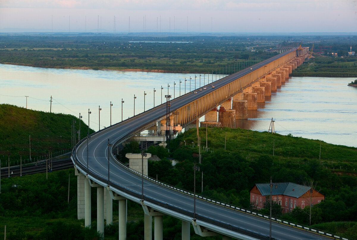 хабаровск мост через амур