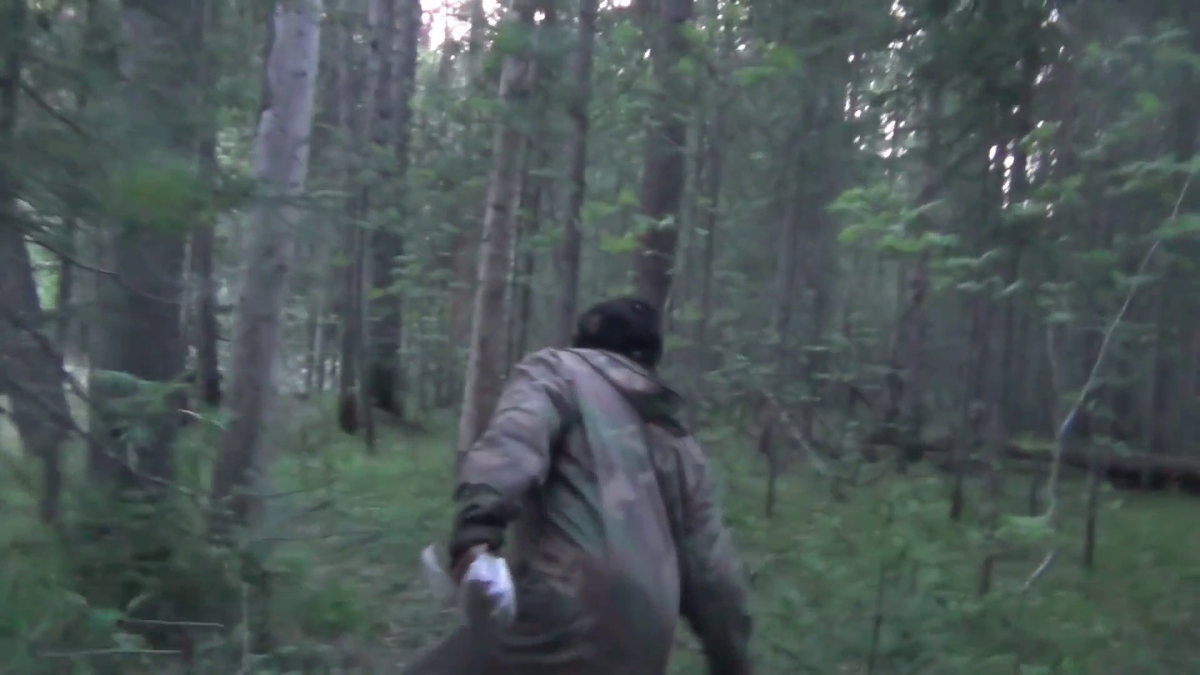Тропа близко к шалашу МЕДВЕДЬ стал ВАЛИТЬ ДЕРЕВЬЯ и выгнал НАС. Девственная тайга. - (смотрите на видео внизу статьи)