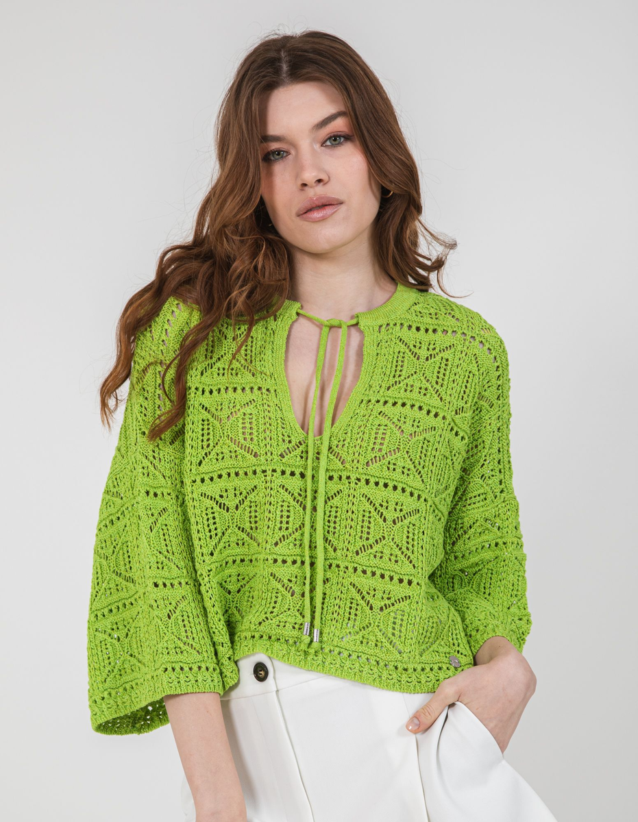 Ажурная геометрия. Схема узора - Вязание спицами LenkomKnit