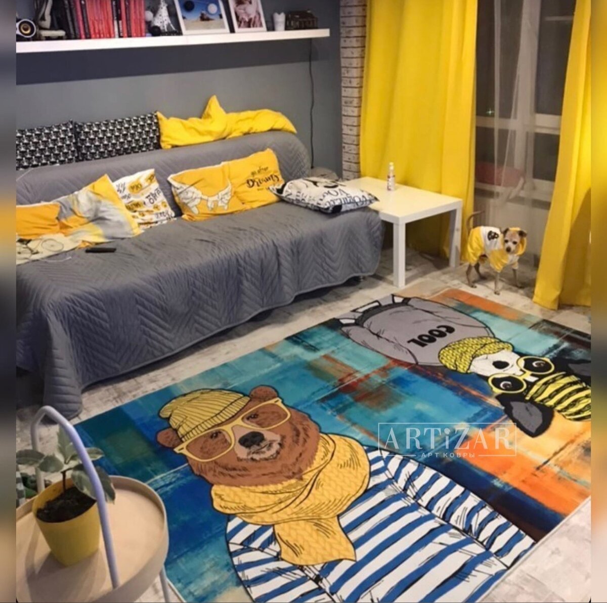 Ковер с хипстерами Арт.2277 ARTiZAR