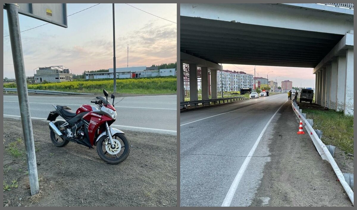 Потеряли водителя на мотоцикле
