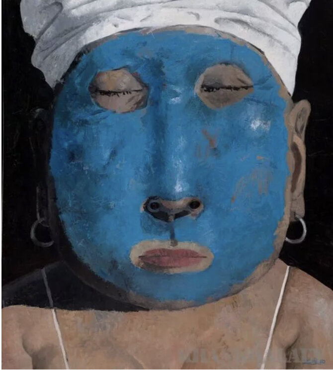 Картина "Вечерняя Молитва" российского художника Зорикто Доржиева (Zorikto), 2019 год