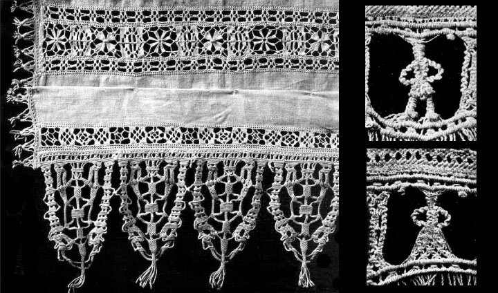  Пример макраме 16ого века, фото из книги "Old Italian Lace" автор Элиза Риччи (исследователь истории итальянского кружева), Италия, 1913. 