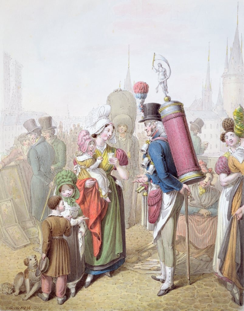 Георг Опиц. Мост Нотр-Дам. 1810.  ©Musee de la Ville de Paris, Musee Carnavalet