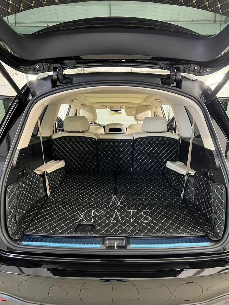 3D коврики из экокожи на Mercedes-Benz GLS-Class (X167) 7 мест