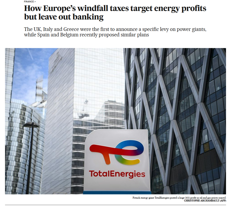 Источник https://english.elpais.com/economy-and-business/2022-07-14/how-europes-windfall-taxes-target-energy-profits-but-leave-out-banking.html