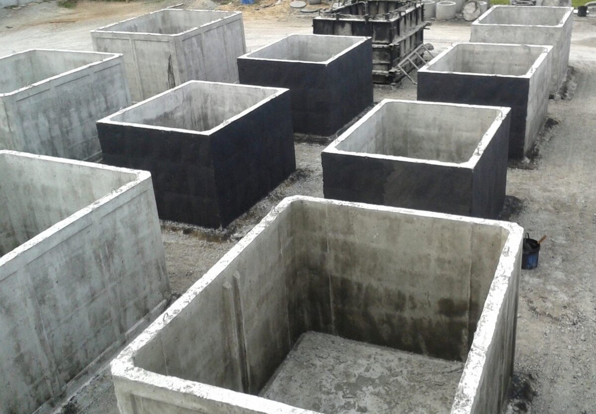 Монолитный бетонный септик