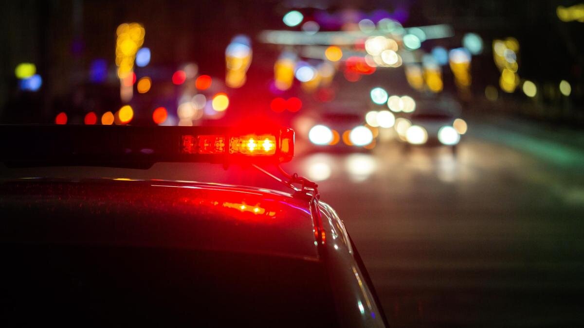    Полицейский автомобиль на дороге:z1b/Getty Images