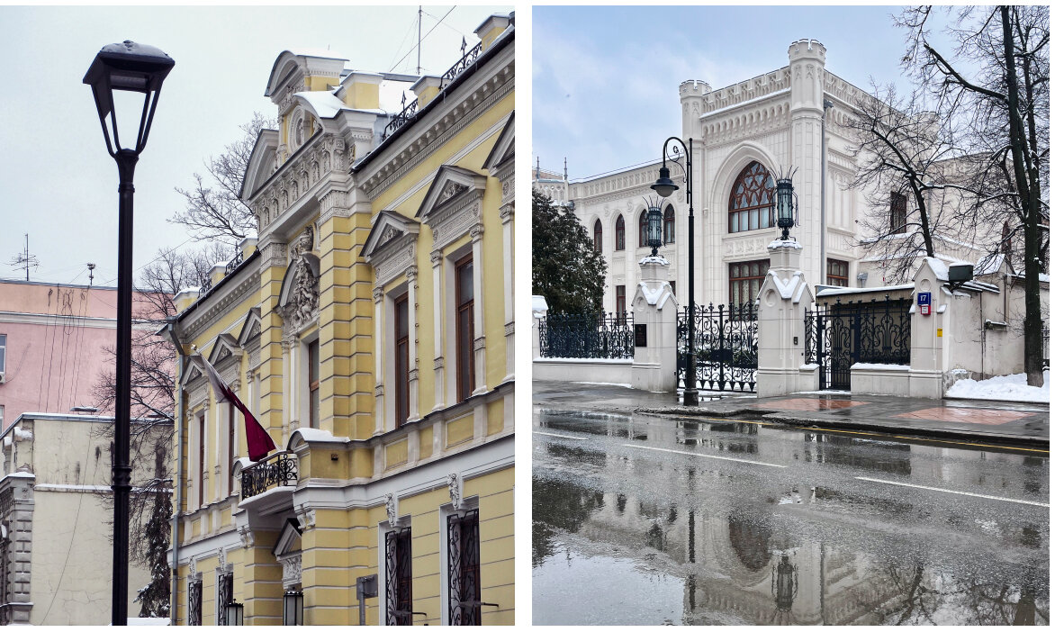 Городская усадьба Каратаевой - И.В. Морозова  в Леонтьевском переулке и особняк Зинаиды Морозовой на Спиридоновке. Фото автора