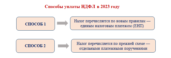 Уплата ндфл физическим лицом за 2023