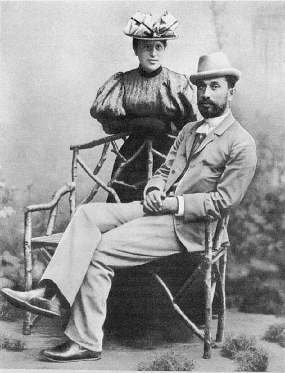 Леонид Осипович Пастернак с женой Розалией Исидоровной. 1896 год