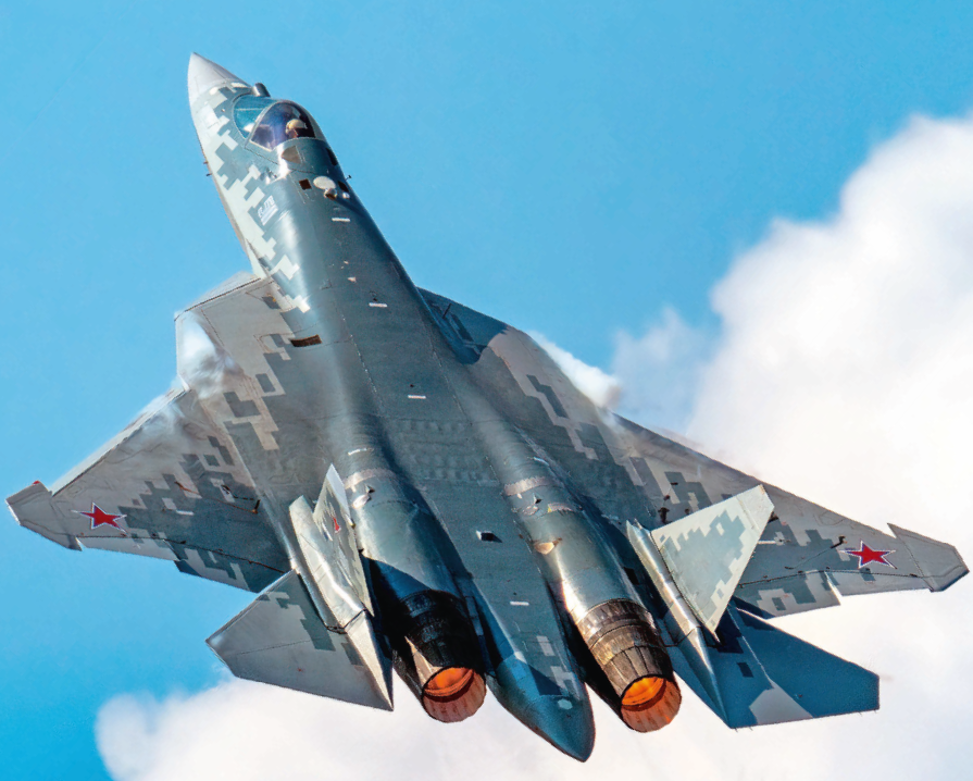 Российский истребитель Су-57 пятого поколения
