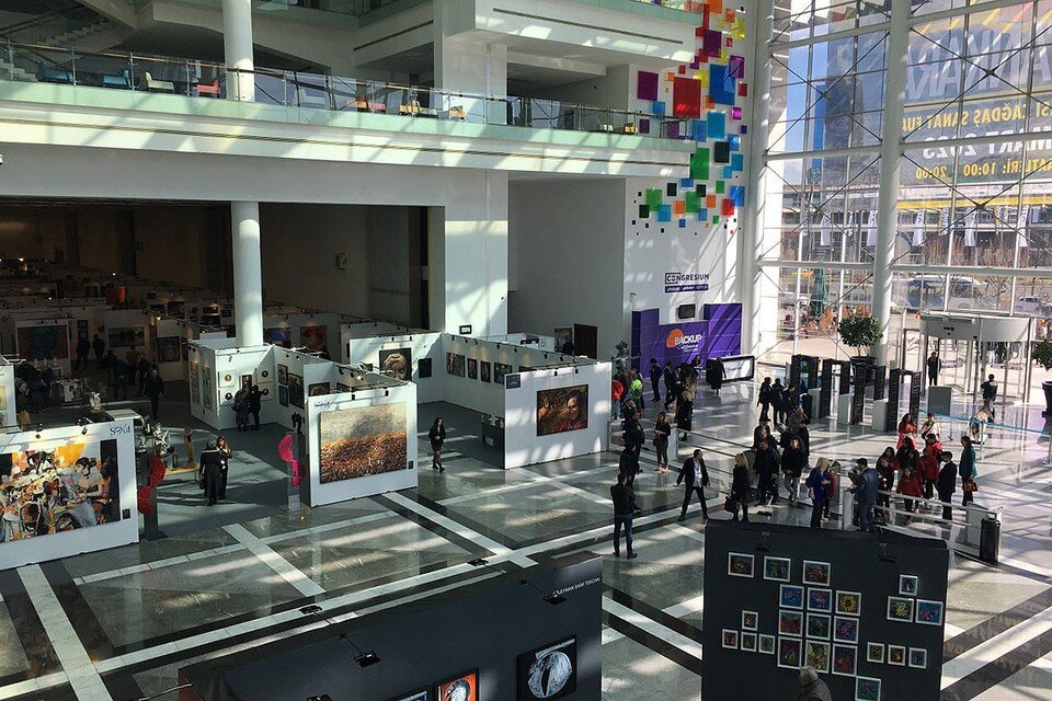     Общий вид выставки ArtAnkara. Алёна ПАЛАЖЧЕНКО