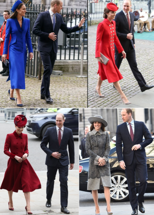 Кейт на Дне Содружества в разные года.