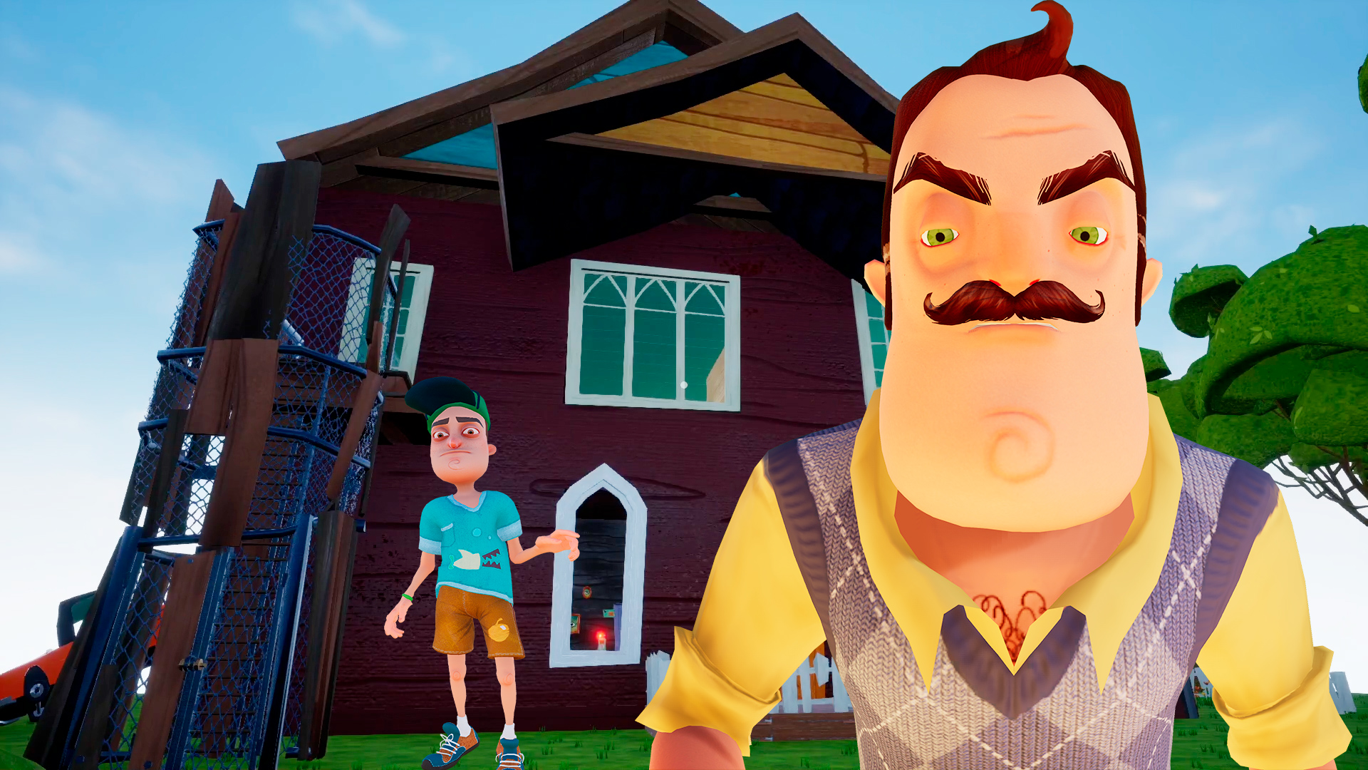 ШОУ ПРИВЕТ СОСЕД!НОВЫЙ ШЕДЕВР!ИГРА HELLO NEIGHBOR MOD KIT ПРОХОЖДЕНИЕ МОДА  NEIGHBOR GARDEN!ПРИКОЛЫ!