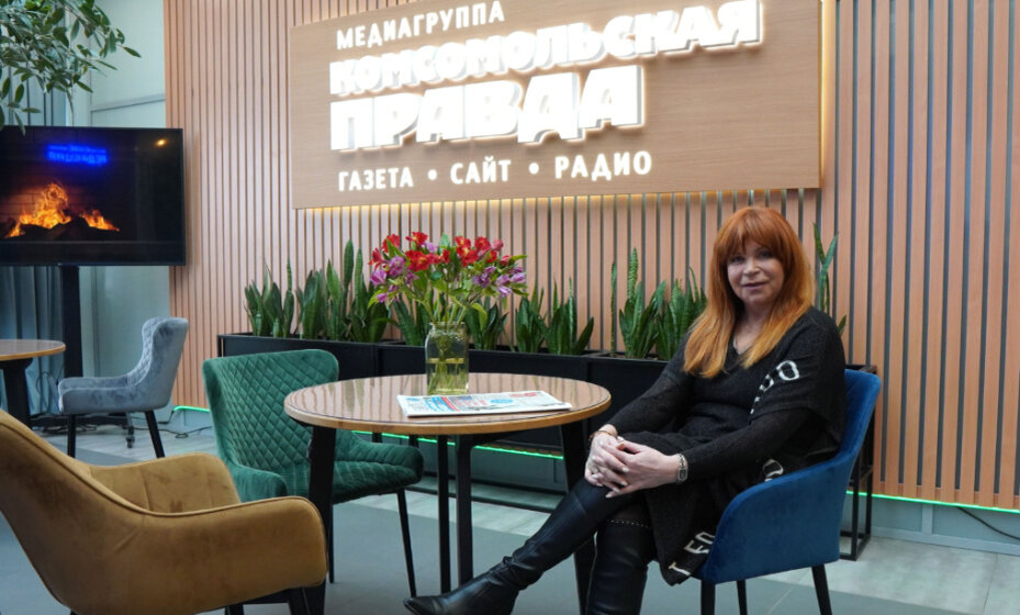    Олимпийская чемпионка Наталья Бестемьянова в редакции "Комсомольской правды". Фото: Александр Шпаковский, КП