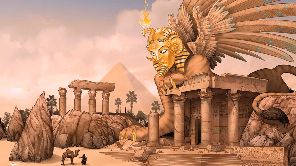 Сфинкс Египет Лев