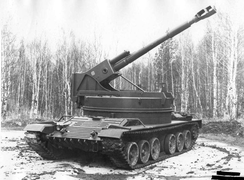 Объект 327 - обратите внимание на установку орудия вне боевого отделения