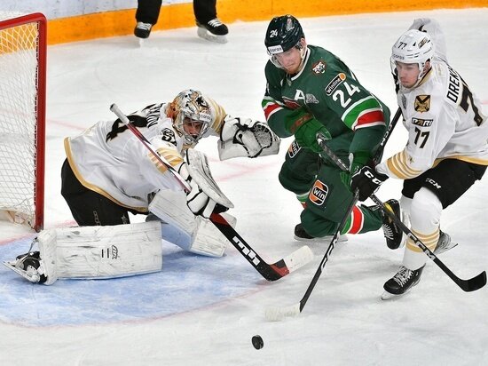 В КАЗАНИ ПРИМОРСКИЙ «АДМИРАЛ» ПРОИГРАЛ ВТОРОЙ МАТЧ ПОЛУФИНАЛА «АК БАРСУ». ФОТО: ХК «АК БАРС» 