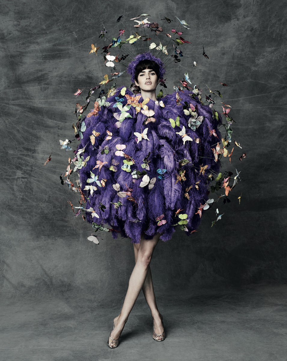 Бабочки и перья? Вот, пожалуйста.